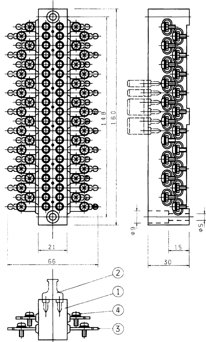 SA-10B の外形寸法図