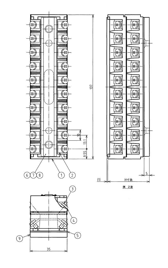 SA-12 の外形寸法図