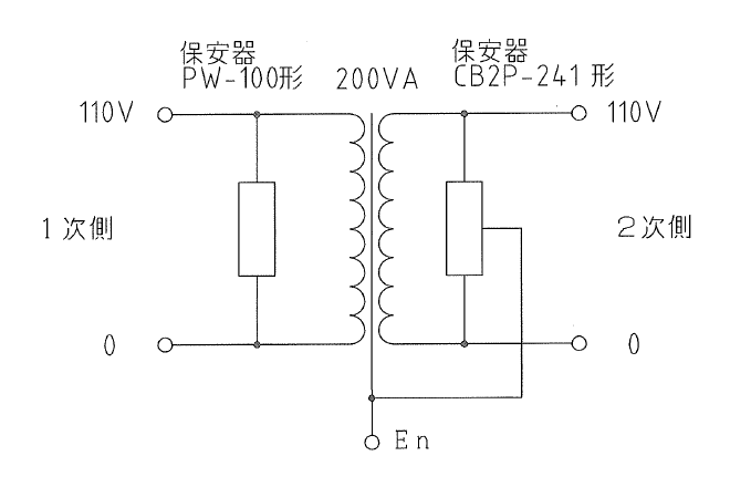 CBS-0.2kVA の 回路図